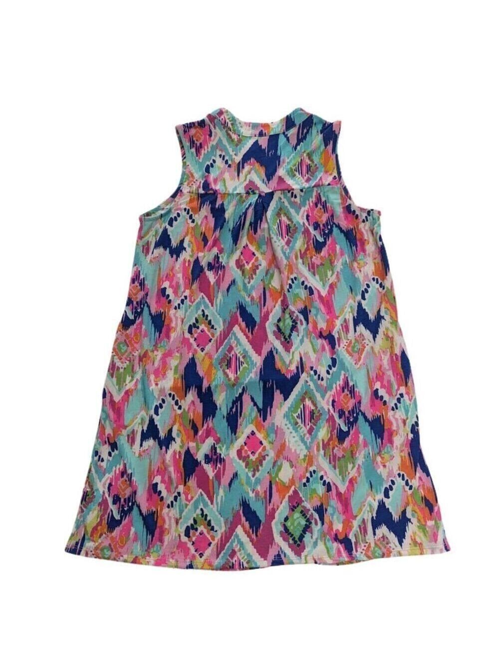 Good Scarlett “Lizzy” Chevron Waves Tank Dress — Vacation Beachwear *Size Small - Picture 5 of 9